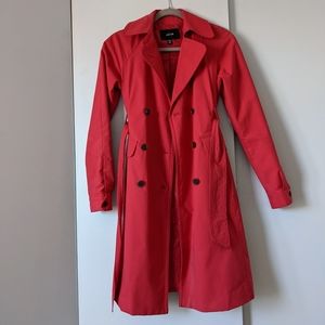 Red trenchcoat